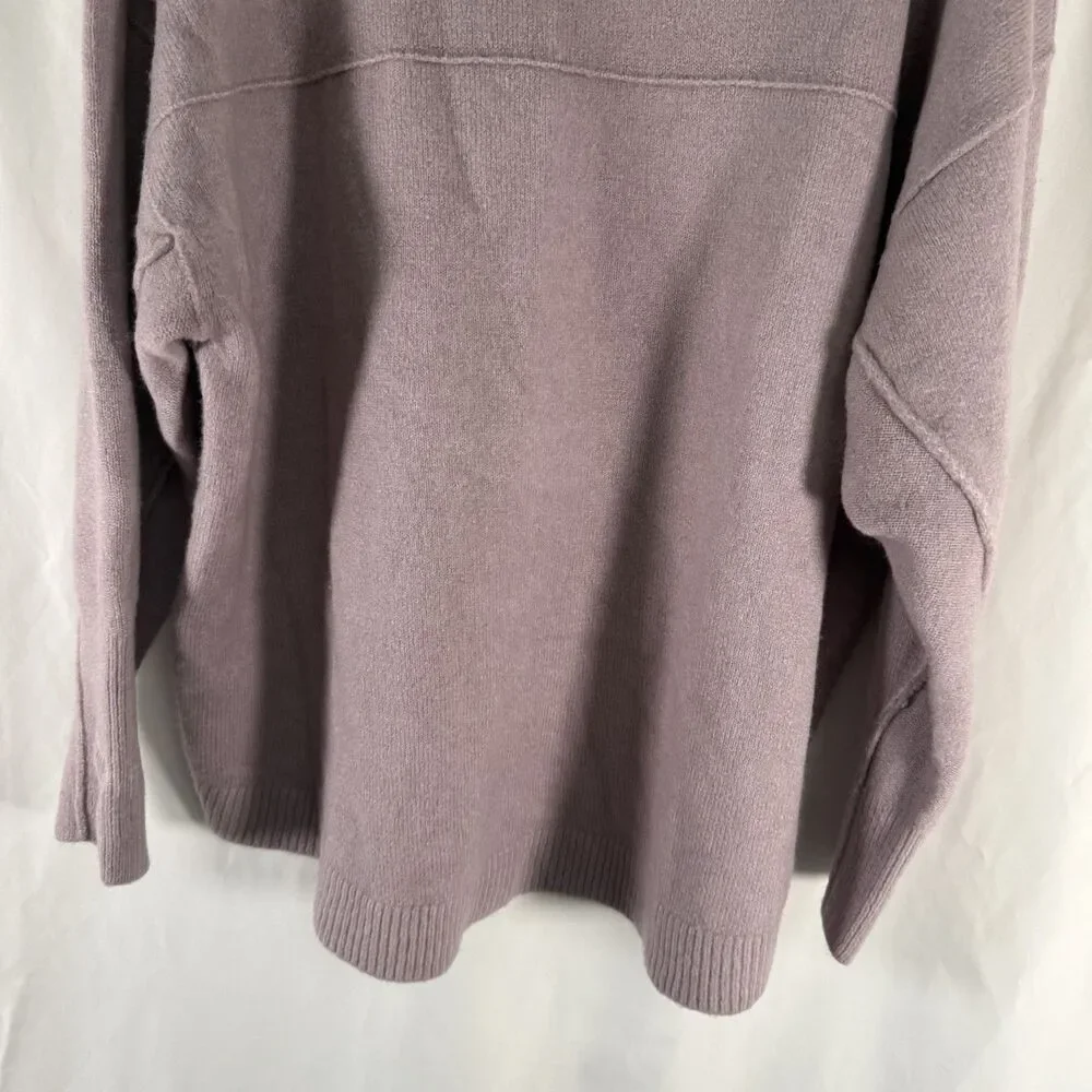 Free People Sweater Women's Small Purple Knit Wool Blend Turtleneck Pullover
